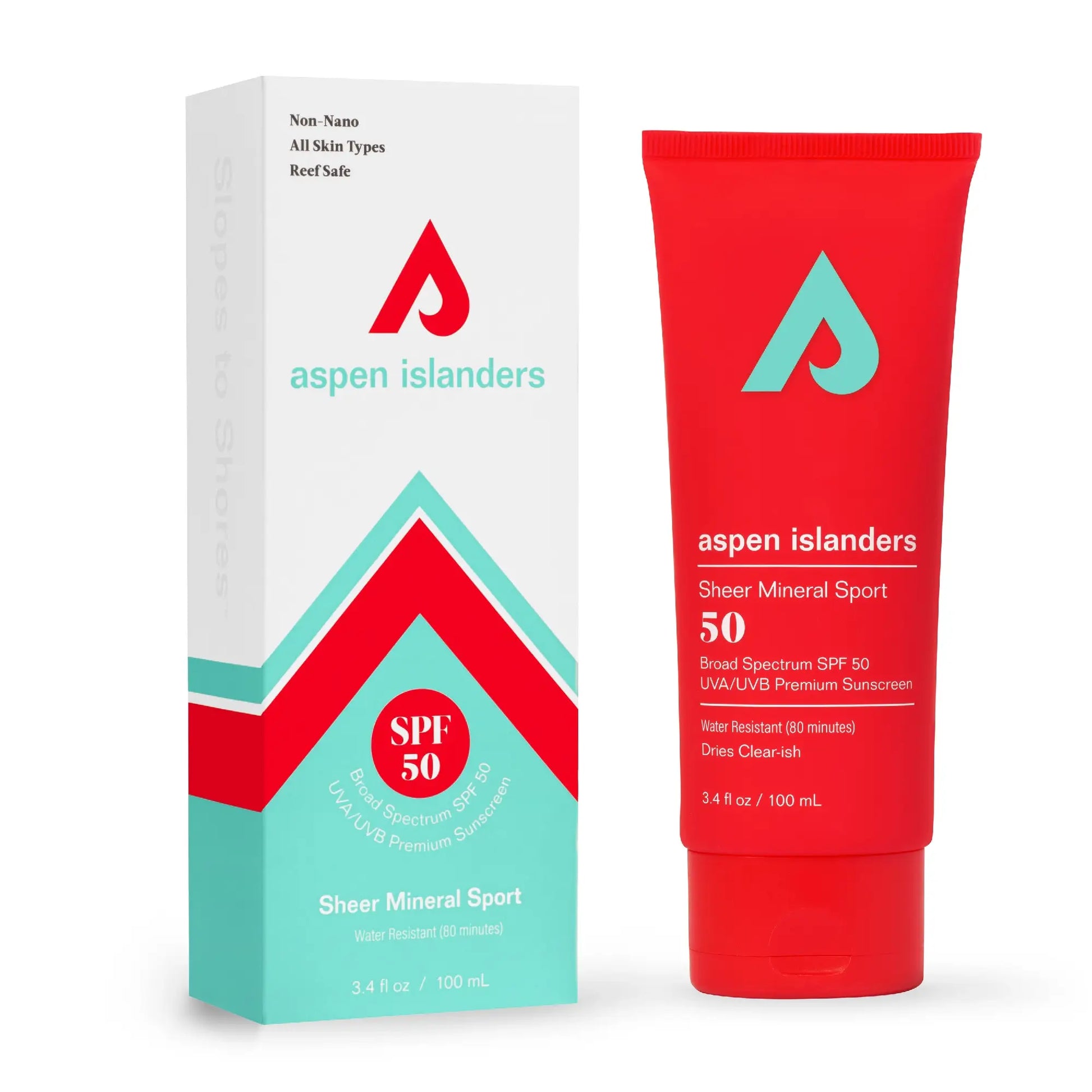 Aspen Islanders - Sheer Mineral Sport Sunscreen SPF50