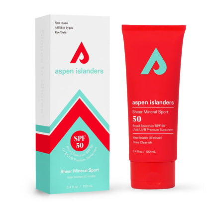 Aspen Islanders - Sheer Mineral Sport Sunscreen SPF50
